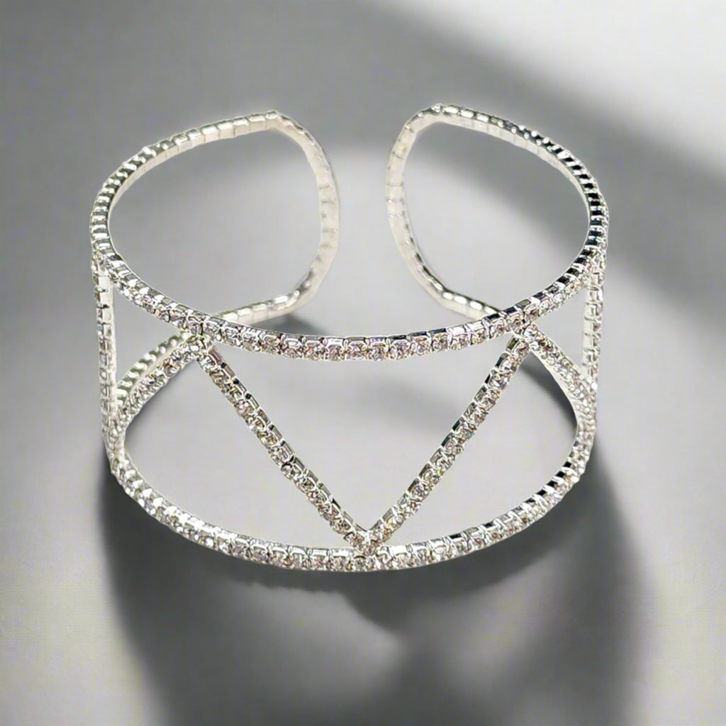 RB-1814 Rhinestone Bracelets -  Flexible Size