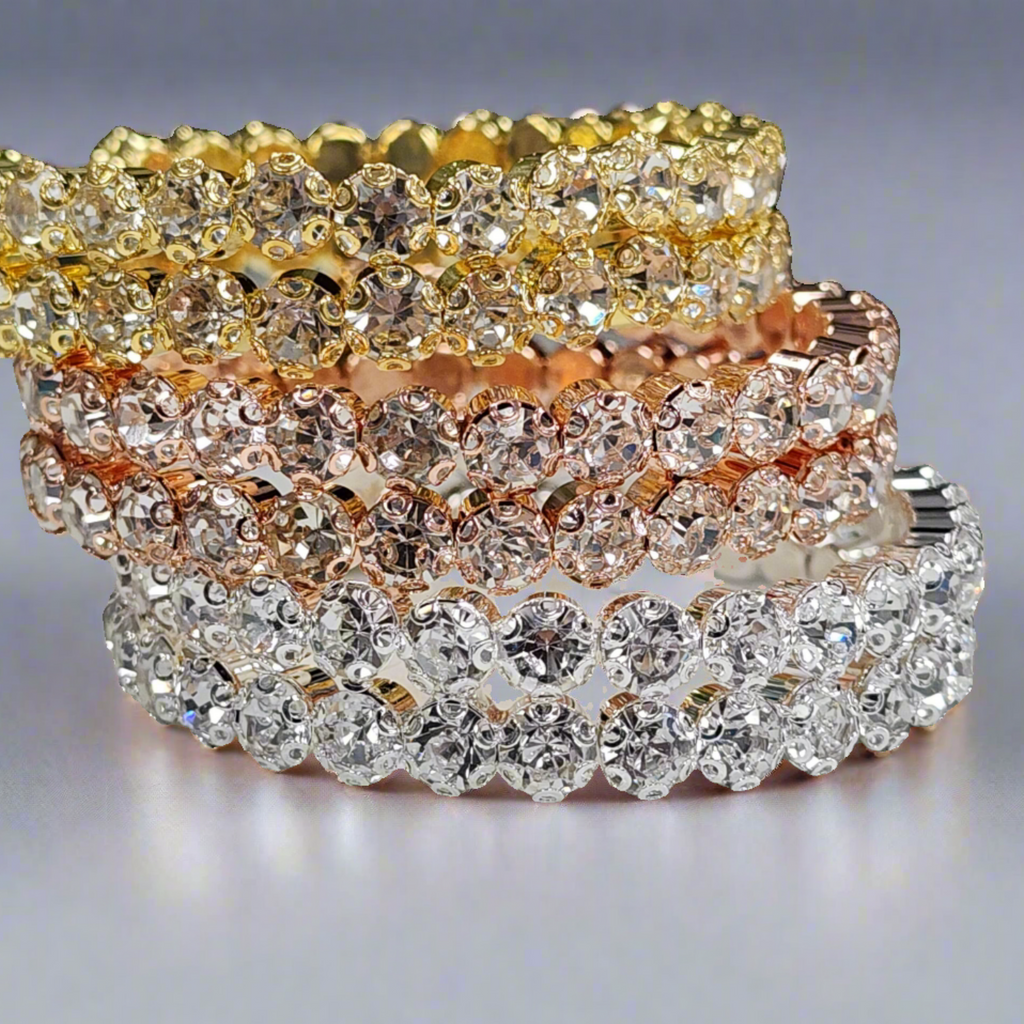 570139 - Rhinestone Bracelets - 2 Lines