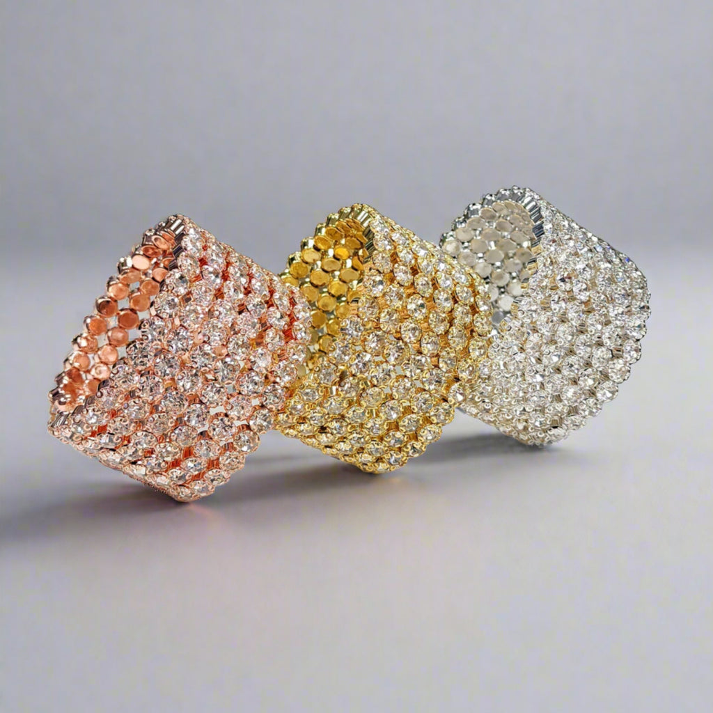 570142 - Rhinestone Bracelets - 6 Lines