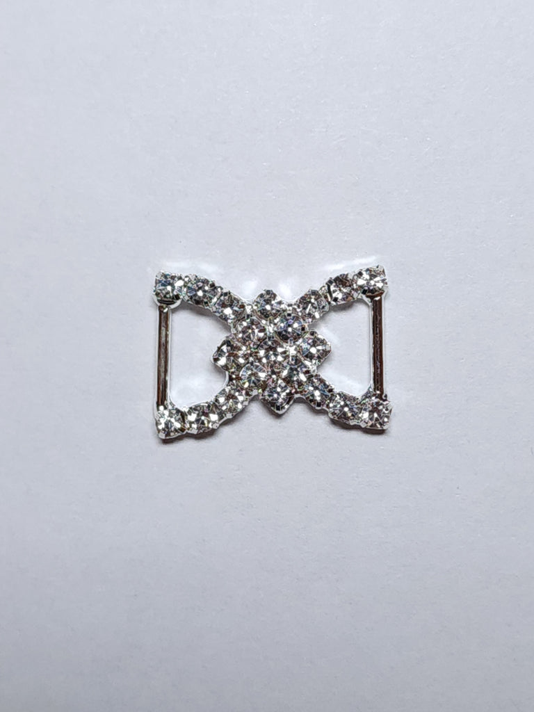 70170 - Rhinestone Bow Ribbon Slider - Pack of 20 Pcs