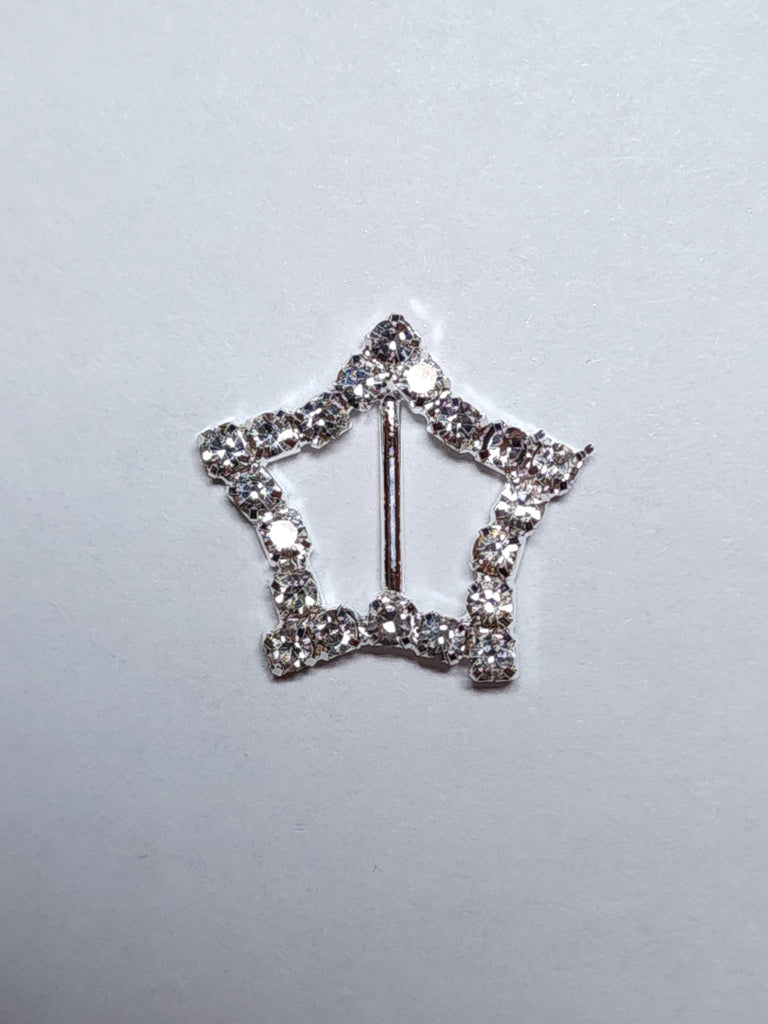70171 - Rhinestone Star Ribbon Slider - Pack of 20 Pcs