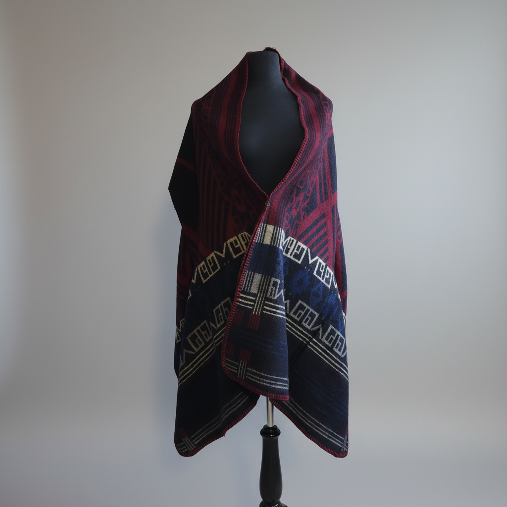 A-1407F - Double-Sided Ruana