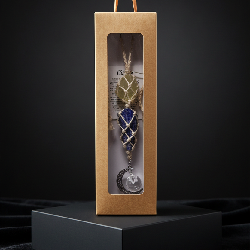 2075 - Suncatcher, Citrine, Amethyst