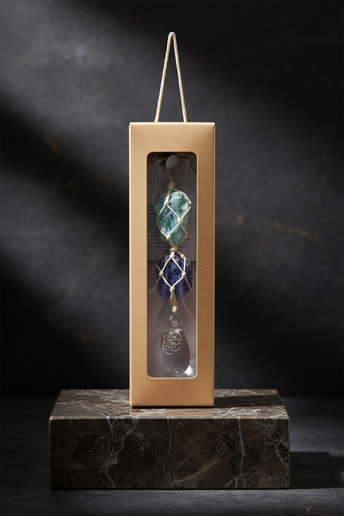 2081 - Suncatcher, Amethyst, Fluorite
