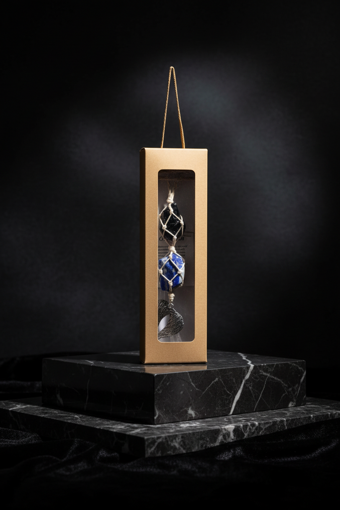 2083 - Suncatcher, Obsidian, Lapis Lazuli