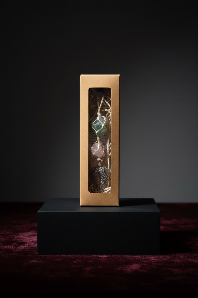 2084 - Suncatcher, Fluorite, Rose Quartz