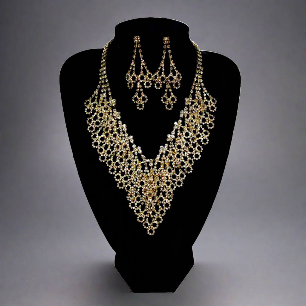 A-1424 - NECKLACE SET - GOLD