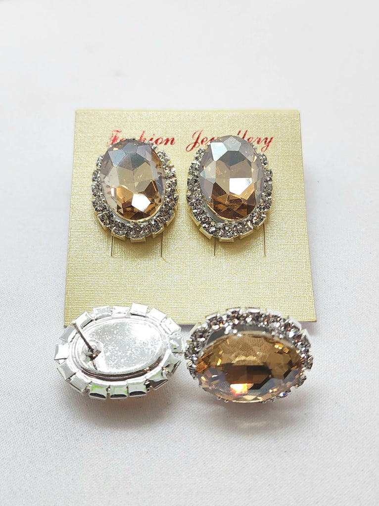 E570161 - Oval Fashion Stud Earrings