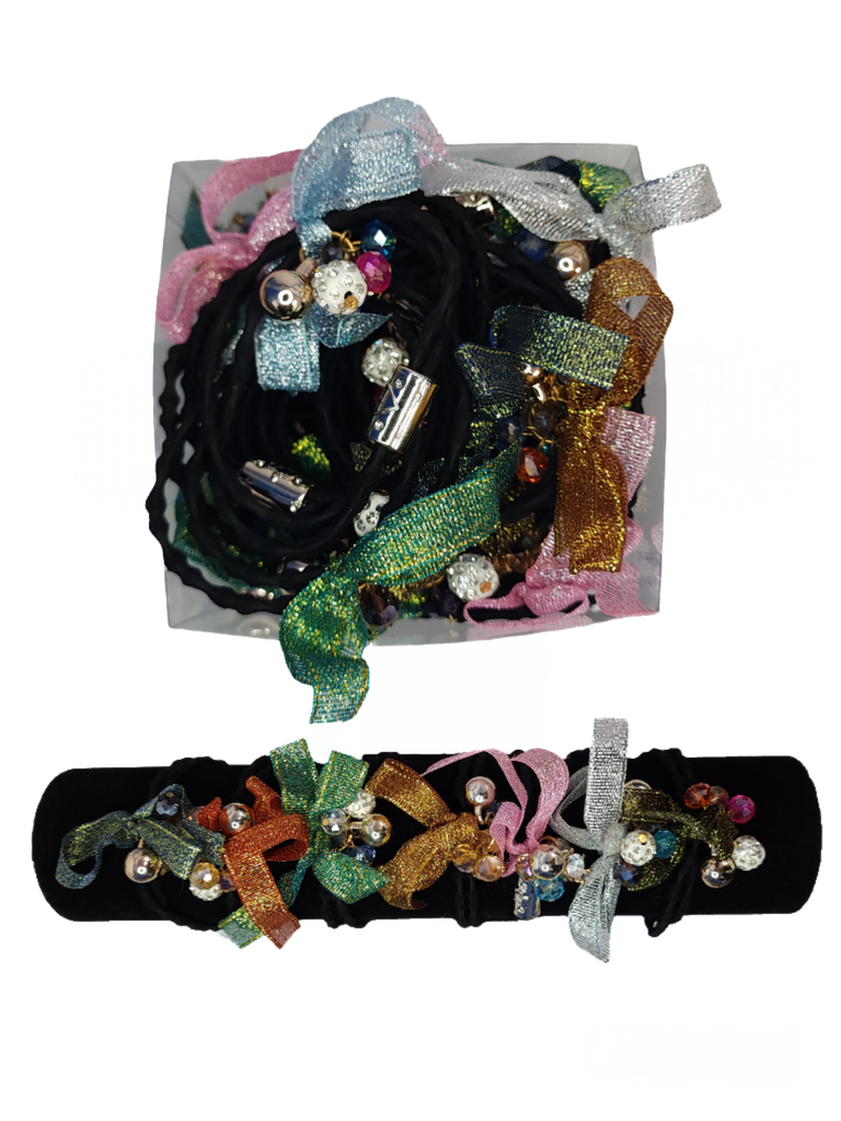HTA-39 - 24 pcs Hair Tie Set - Assorted Colours
