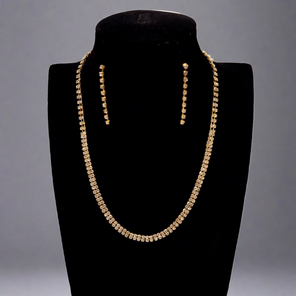 1402-6869 - NECKLACE AND EARRING SET