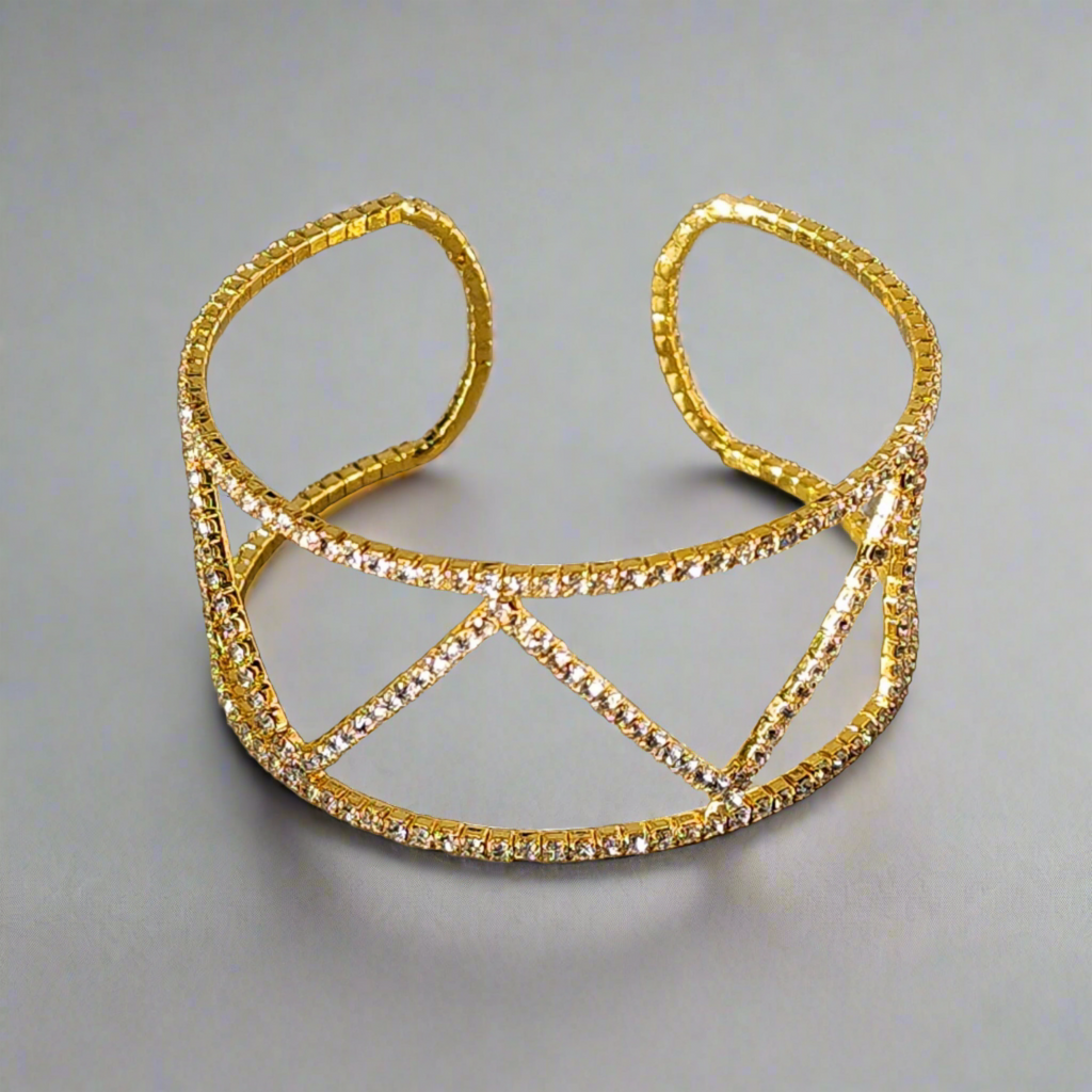 RB-1814 Rhinestone Bracelets -  Flexible Size