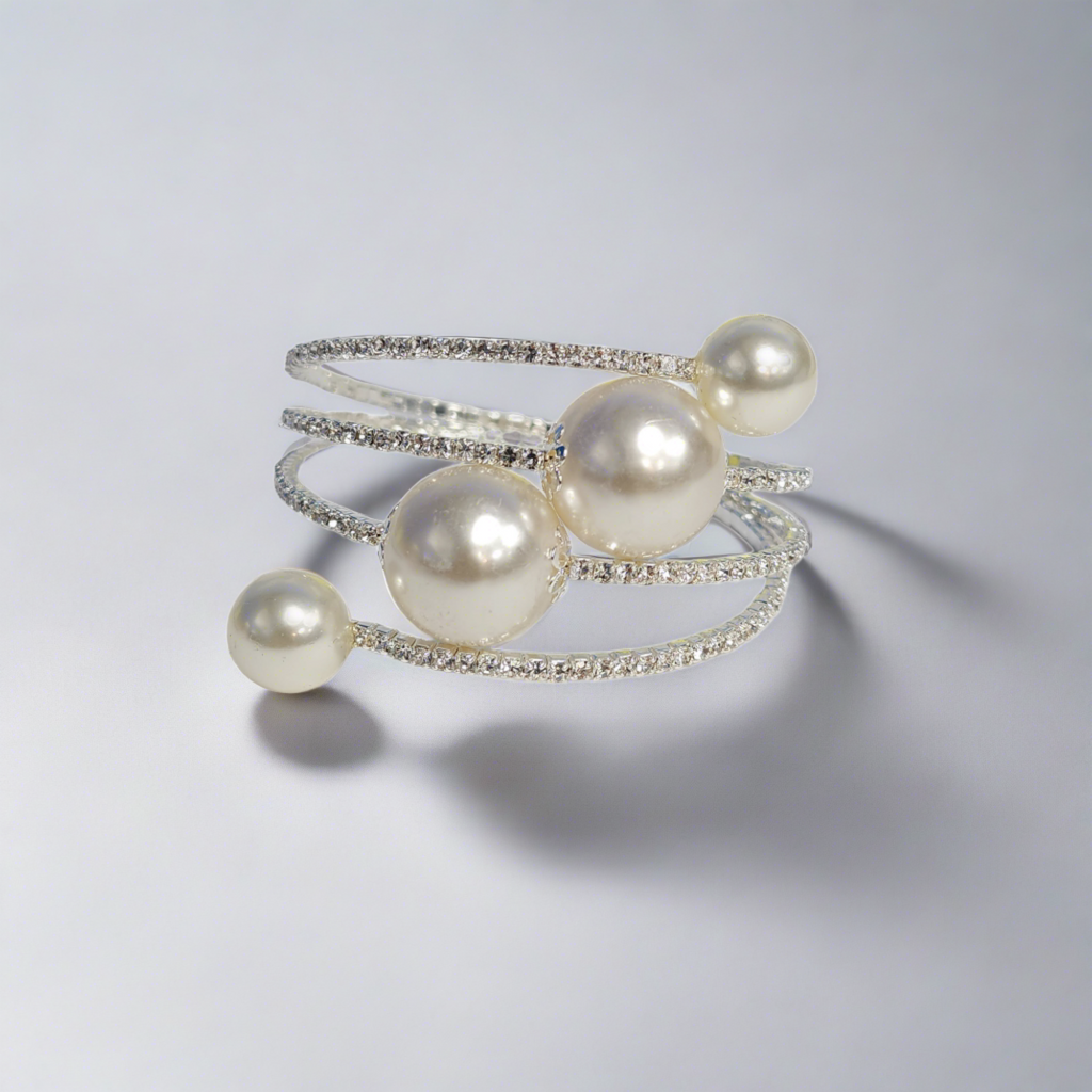 70151 - Rhinestone Bracelets - 4 pearls