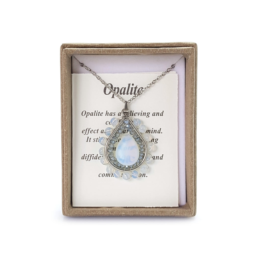 1996 Opalite  Pendant Necklace