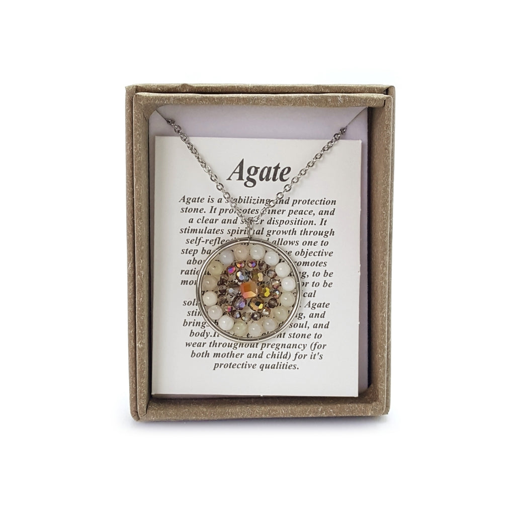 2021 - Agate Medallion Necklace