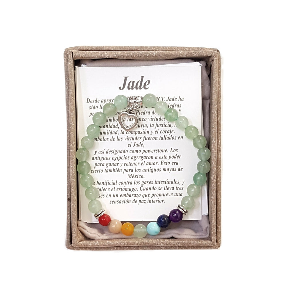 2039 - Jade Chakra Bracelets - 6mm